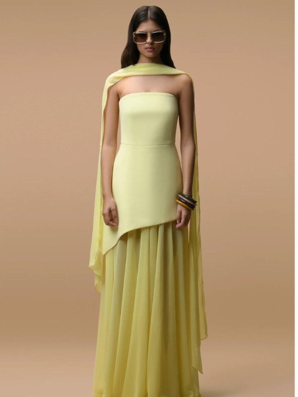 MATTERS Monaco Dress Butter Yellow w Scarf